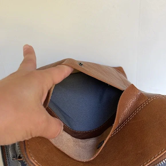 Spikes & Sparrow Brown Leather Backpack - Picture 8 of 16